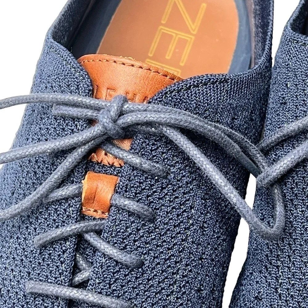 COLE HAAN ZEROGRAND Stitchlite Blue Oxford Wingtip Sneakers Shoes Men's Size 13